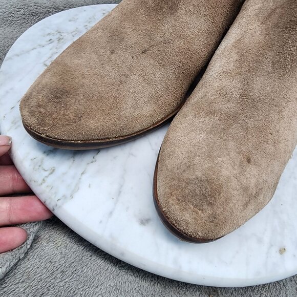 Vince Camuto Shoes Womens Size 8 Maves Brown Suede Block Heel Ankle Boots *GUC* - Picture 4 of 14